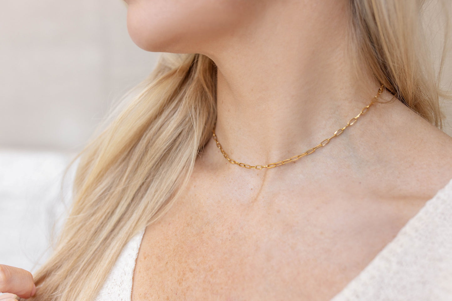 "The Drew" Dainty Paperclip Chain