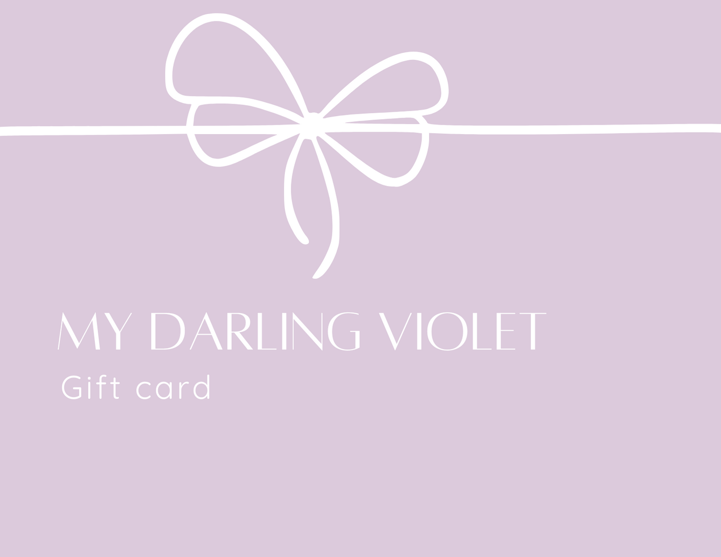 My Darling Violet Gift Card