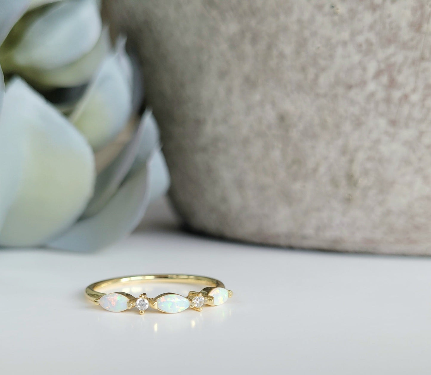 Opal Gemstone Ring
